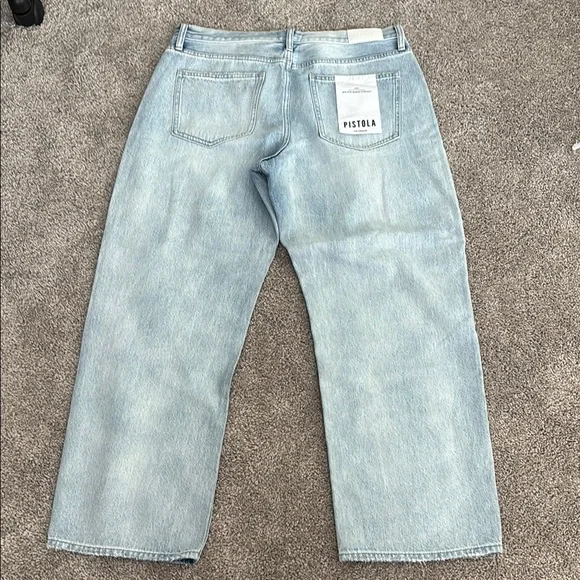 Pistola Lexi mid rise bowed straight jeans size 31 - Picture 2 of 9